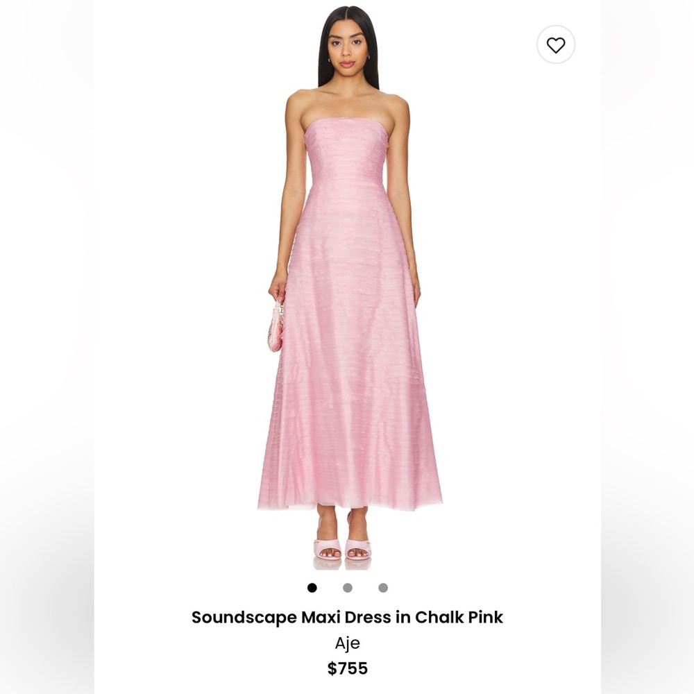 WORN ONCE - Aje Pink Soundscape dress